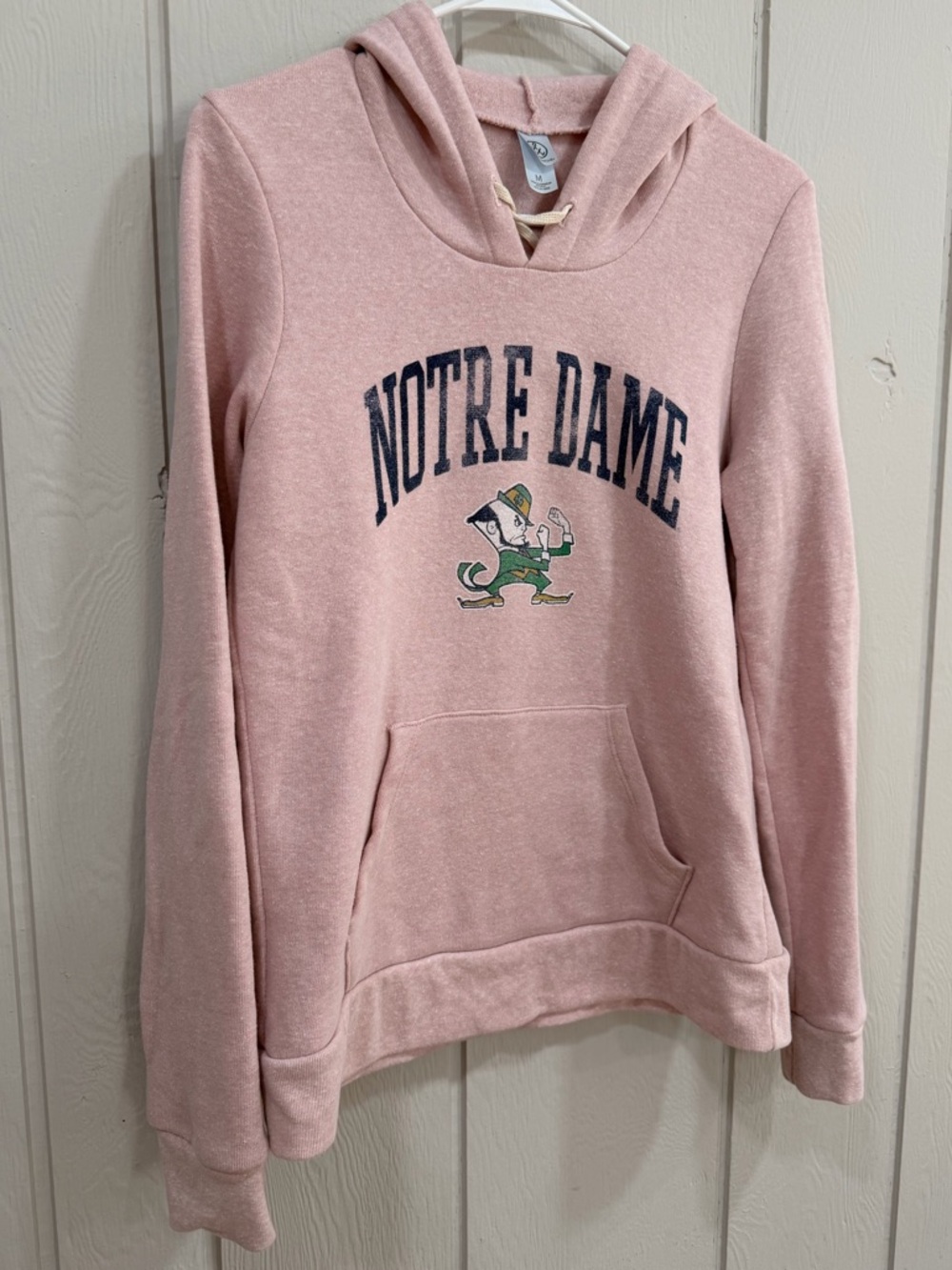Womens Dusty Pink Hoodie Notre Dame Fighting Irish pullover hoodie